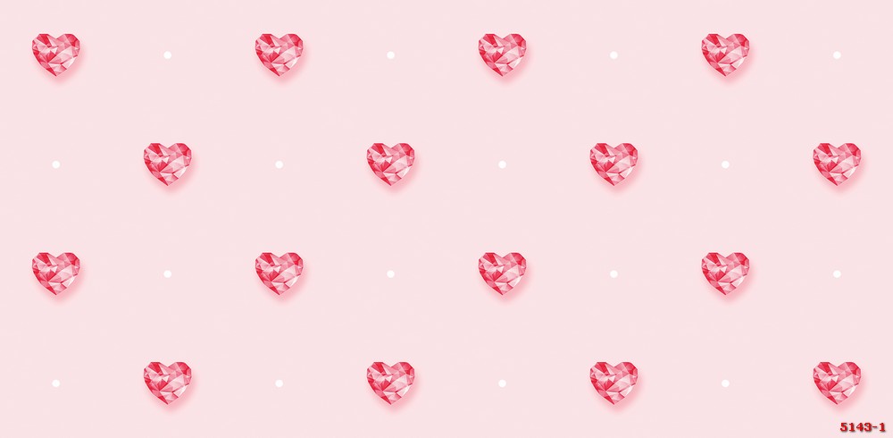 Giấy dán tường hình trái tim 5143-1